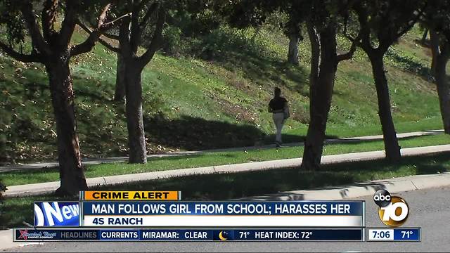 Man follows girl from school