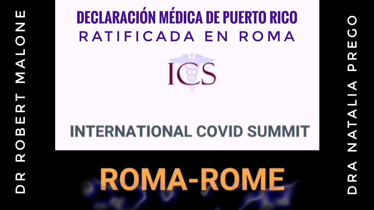 Declaración médica de Puerto Rico ratificada en el ICS de Roma