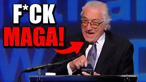 Watch Robert De Niro LOSE HIS MIND During Speech - Hollywood is Insane!