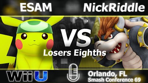 PG|Esam vs. VS|NickRiddle (Marth & Bowser) - Wii U Losers Eighths - SC:69