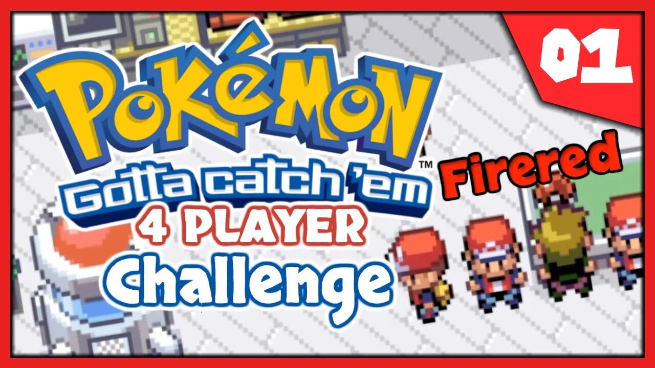 Pokemon Firered Catch Em All Challenge (4 Player) #1