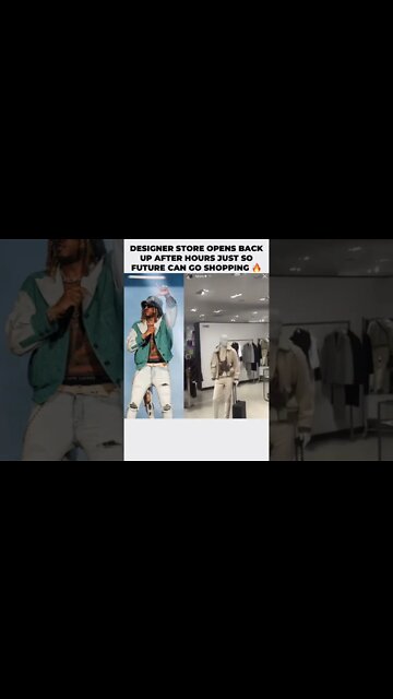 Future goes shopping for designer all alone at after hours in a $20,000 Mink coat 🦅🔥