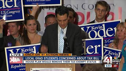 Local grad students concerned about tax bill