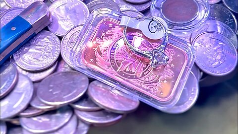 💎Real Diamond in a Truck Stop Coin Pusher!!??