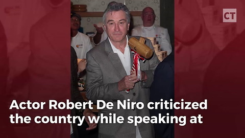 De Niro Goes Overseas to Bash the United States
