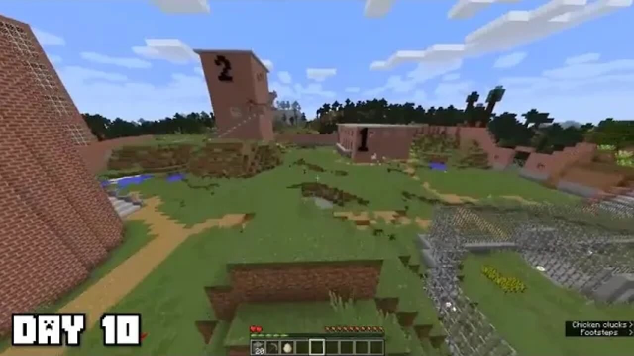 12 +++++ I survived 100 Days as a Chicken in Minecraft
