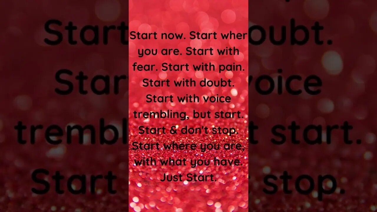Just Start
