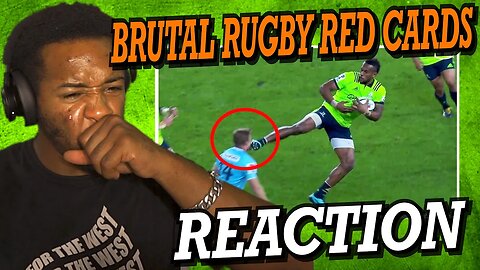 MOST BRUTAL RUGBY RED CARDS | REACTION!!!