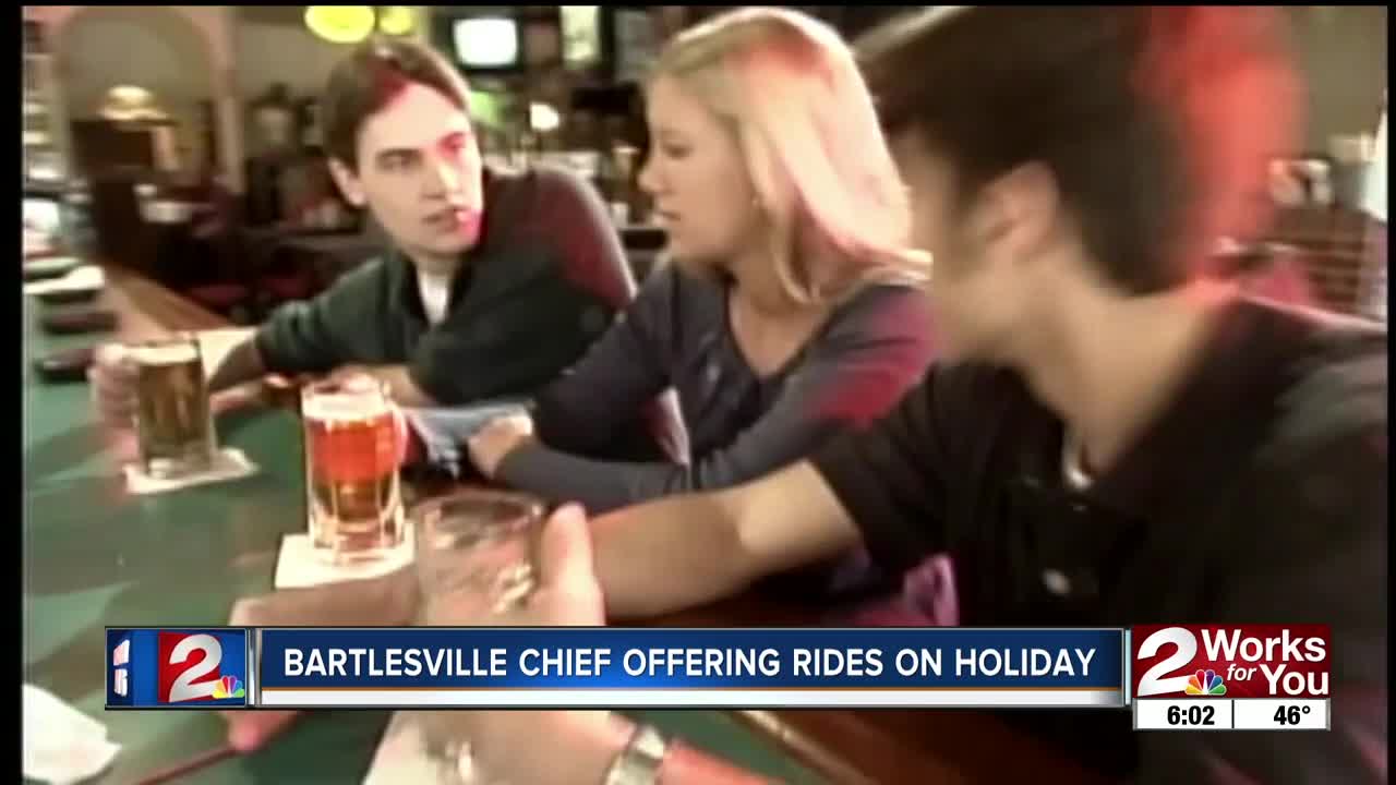 Bartlesville chief offering rides on NYE