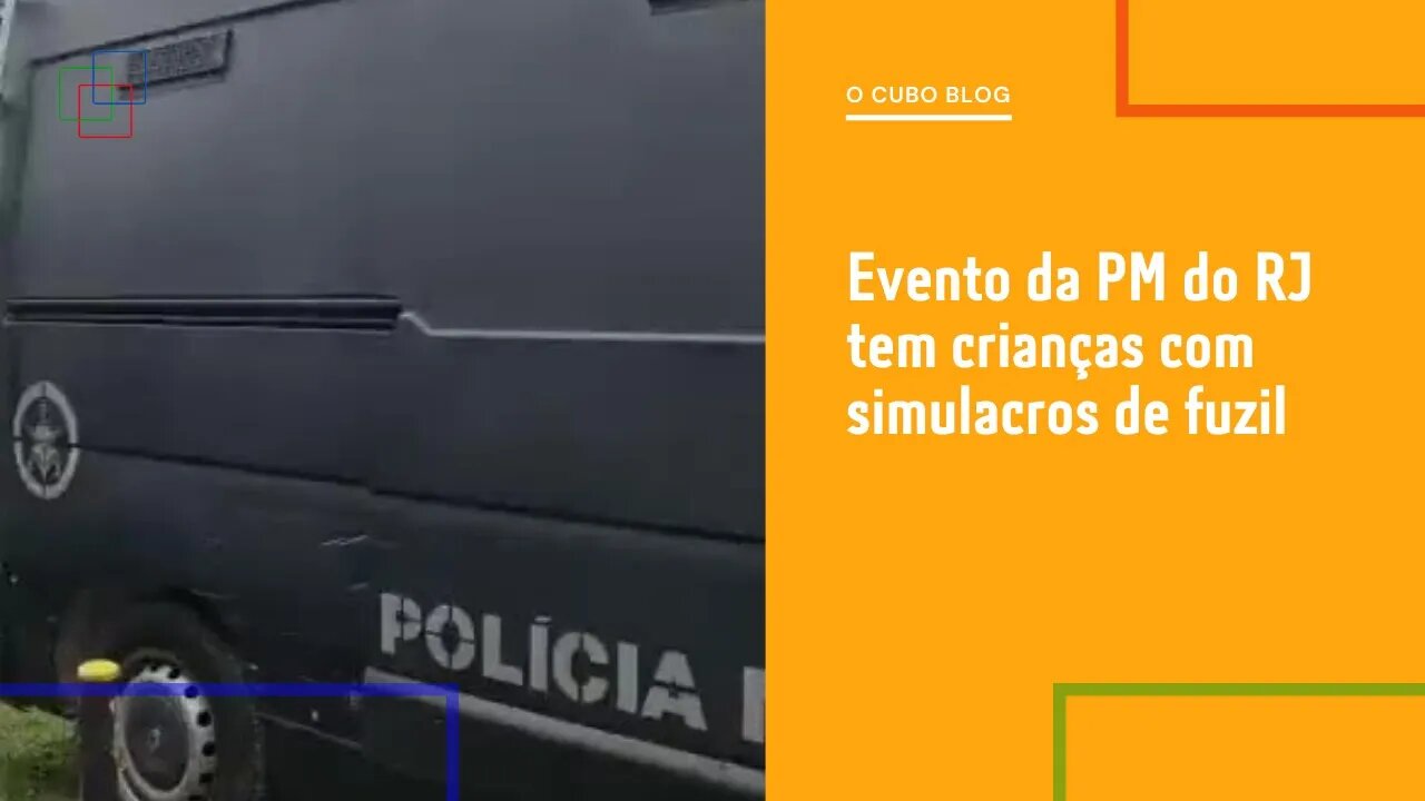Evento da PM do RJ tem crianças com simulacros de fuzil