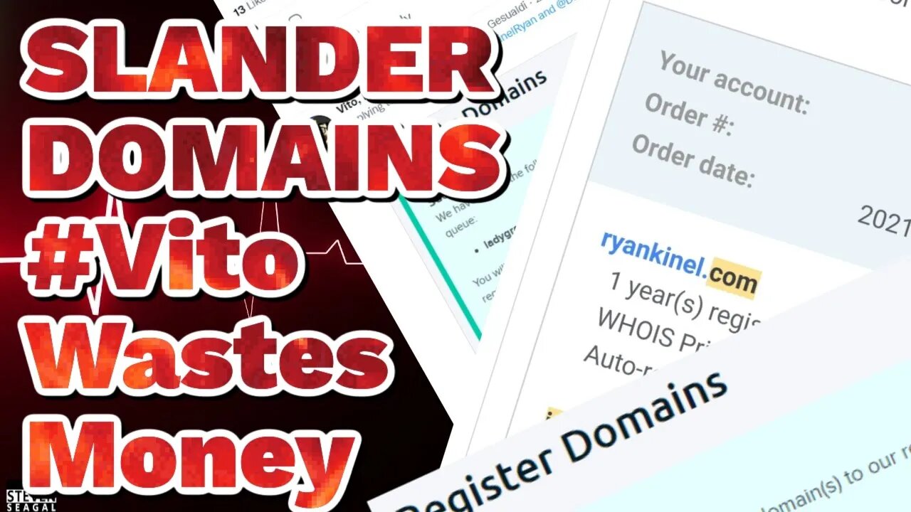 SLANDER DOMAINS #Vito Wastes Money