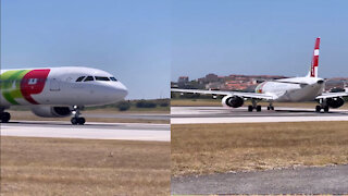 Good take-off for a Portuguese plane