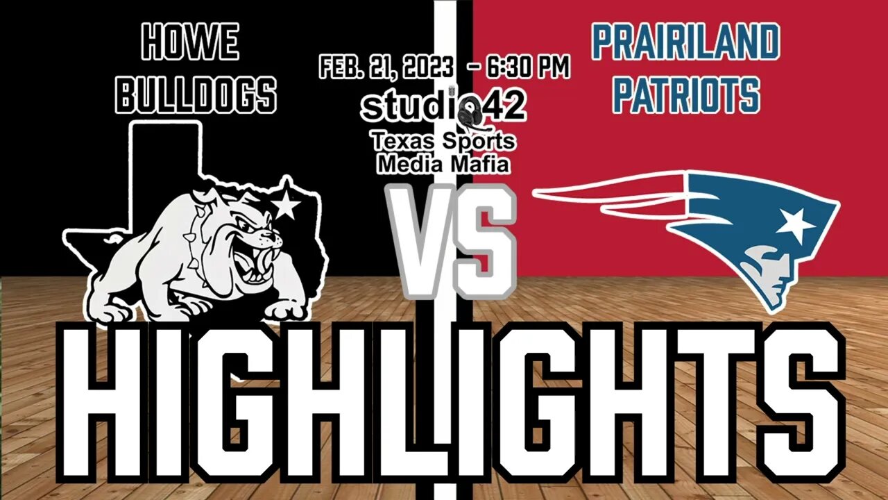 Howe vs Prairiland Highlights, bi-district basketball, 2/21/2023