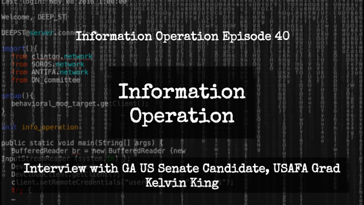 IO Episode 40 - Interview with GA US Senate Candidate, USAFA Grad Kelvin King
