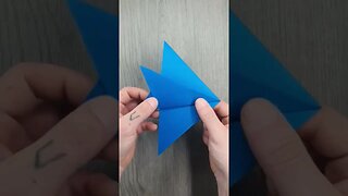 Origami very easy diy paper fish with Ski #shorts