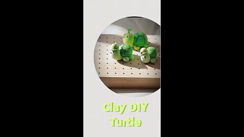 Cute DIY Clay Turtle 🐢 fun to do