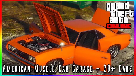 My AMERICAN MUSCLE Car Collection - GTA V Online Mini Garage Tour Ep. 2