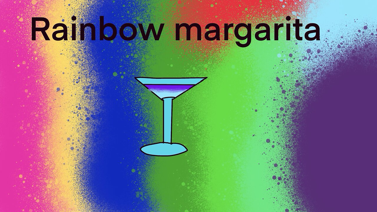 Rainbow margarita