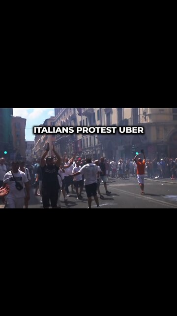 Italians protest against Uber