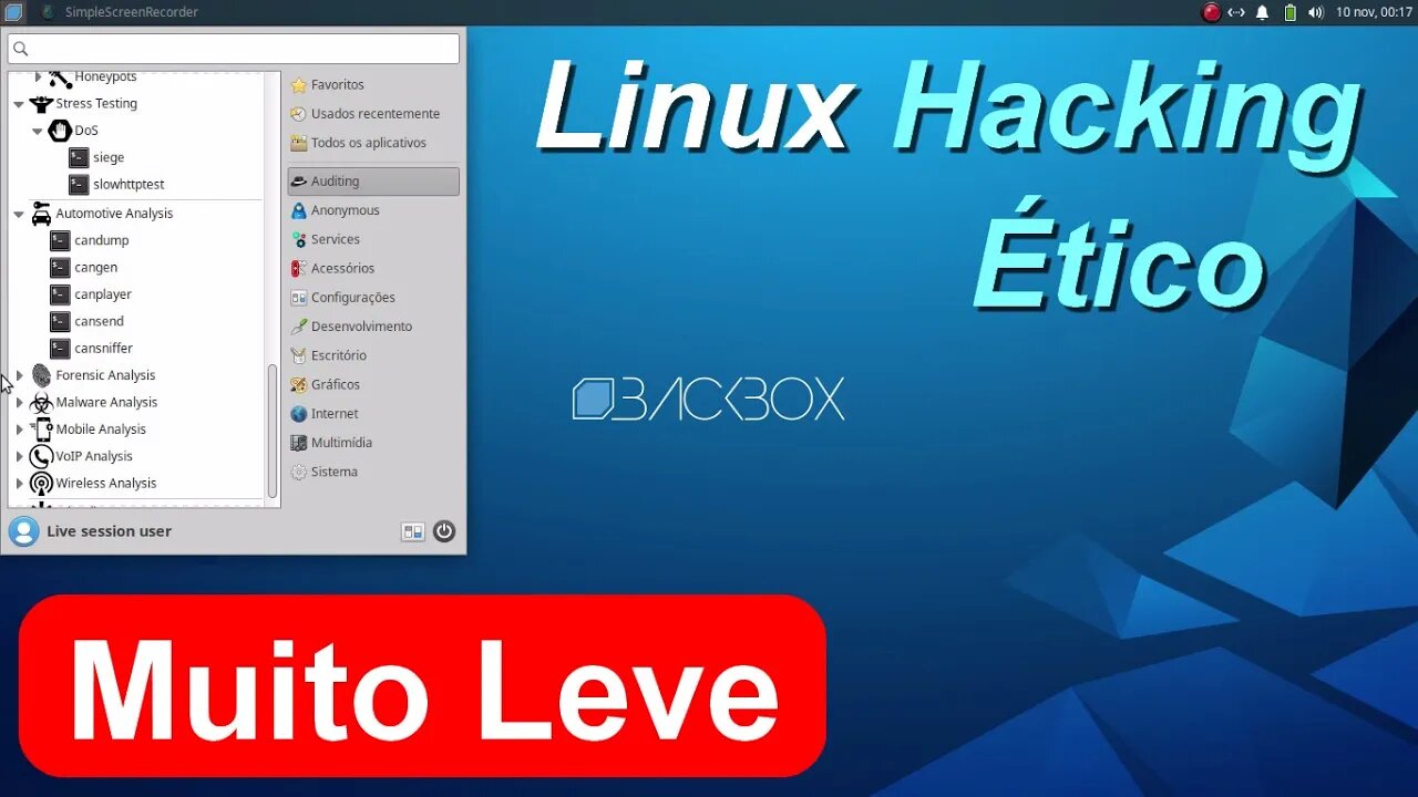 BackBox Linux Ubuntu 22.04. Iso Nov 2023. Segurança, Anonimato, Testes de penetração e Hacking ético