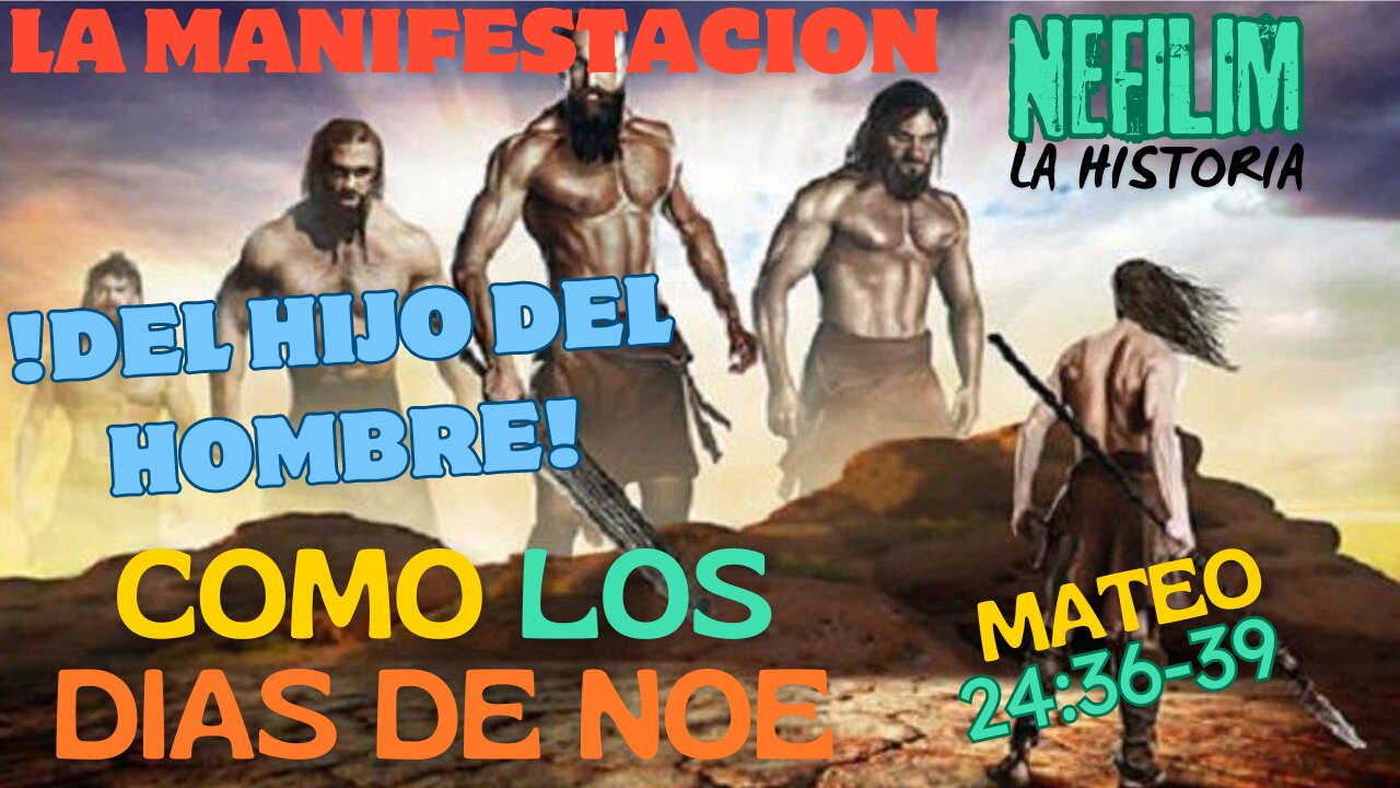 COMO LOS DIAS DE NOE-(mateo 24:36-39)Parte-1