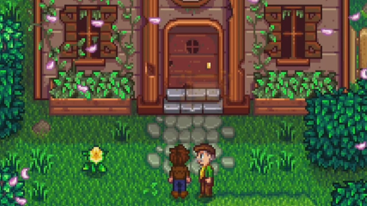 Town Event Cutscene - Wind Weather[Male] | Stardew Valley