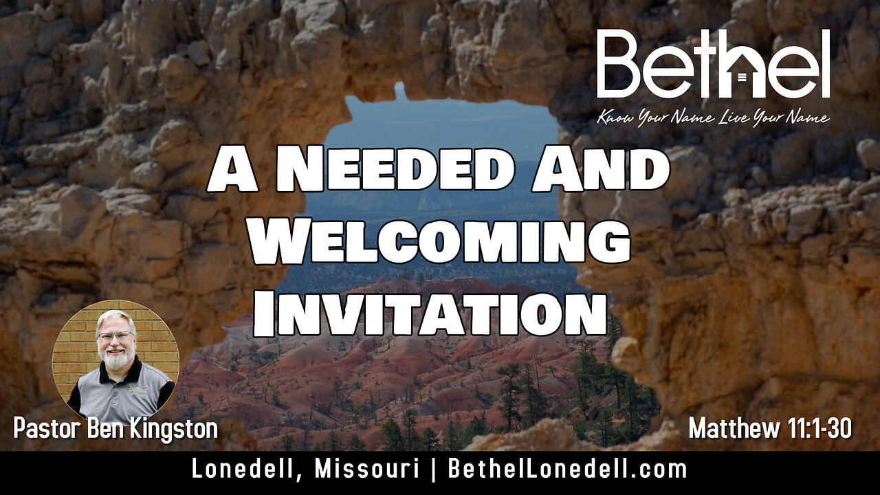 Famous Sayings 11 - A Needed and Welcoming Invitation - August 13, 2023 AM