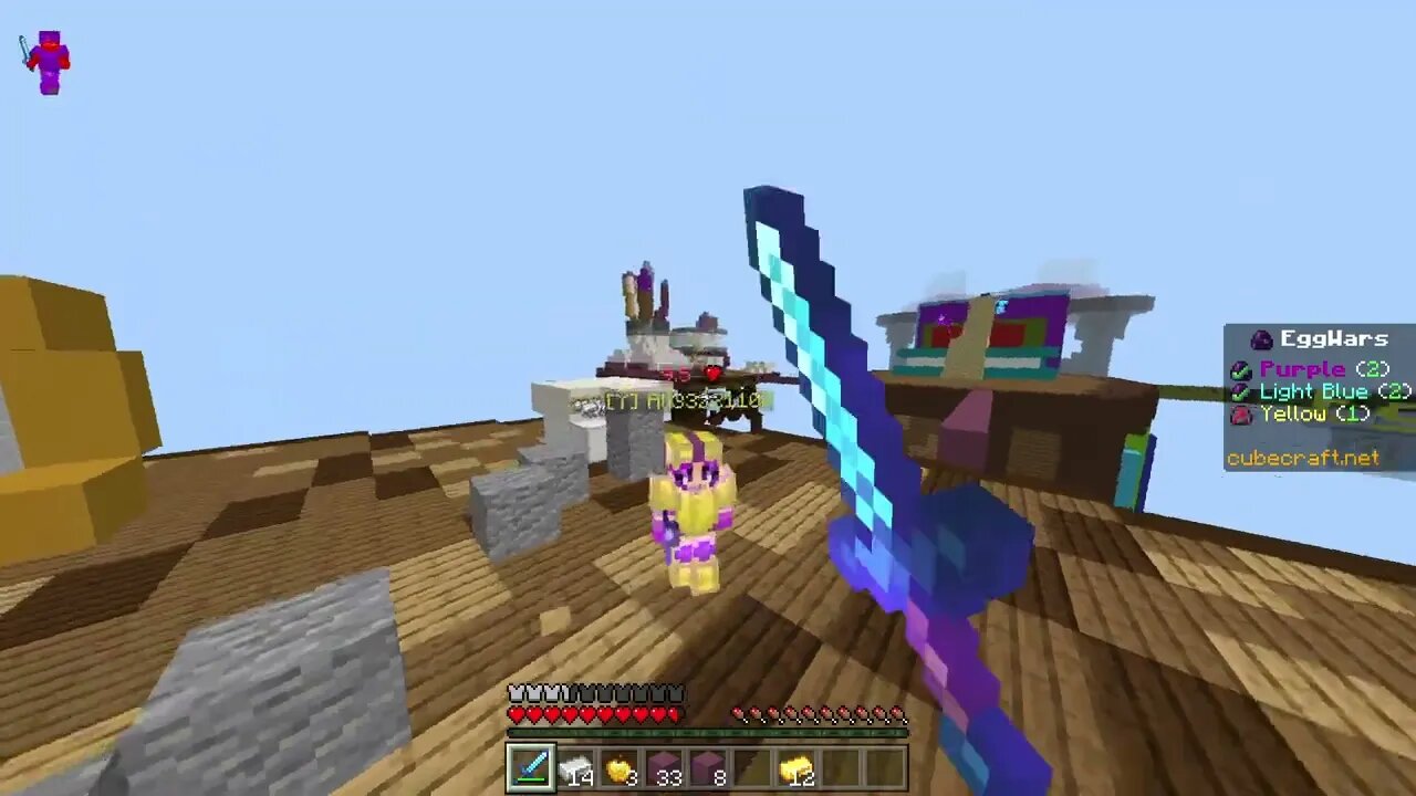 hunting noobs like there is no tomorrow in Cubecraft Eggwars