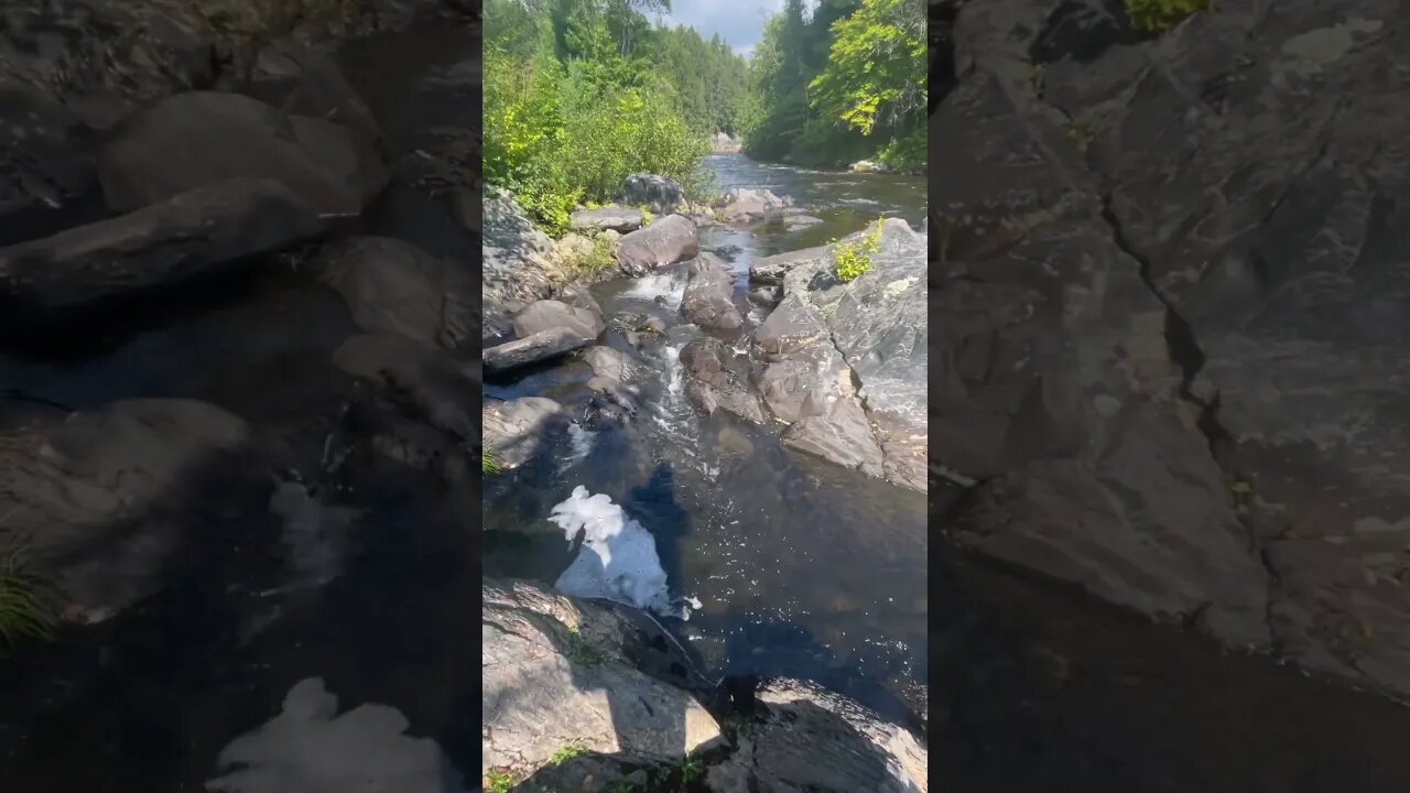 Maine river #solitude # rapids # freshwater #mountains stream #grizzly700 #waterfall