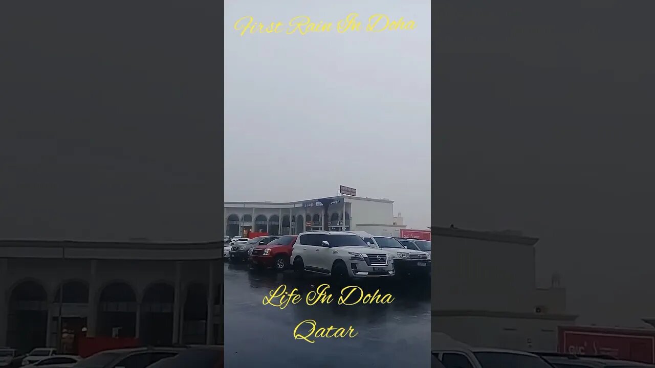 First Rain 🌧️ In Doha Qatar 2022 #qatarrain