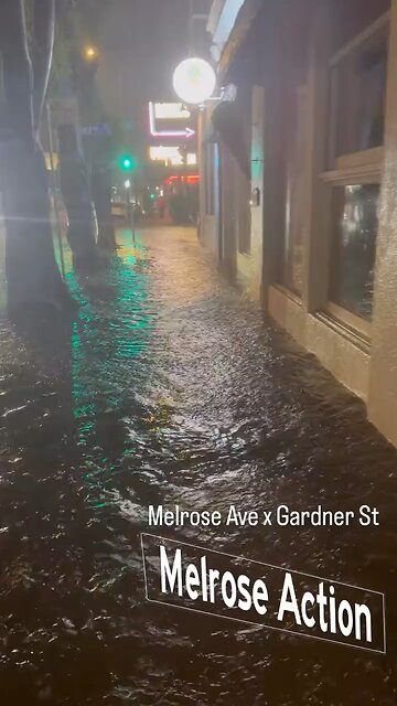 Floods in Los Angeles today