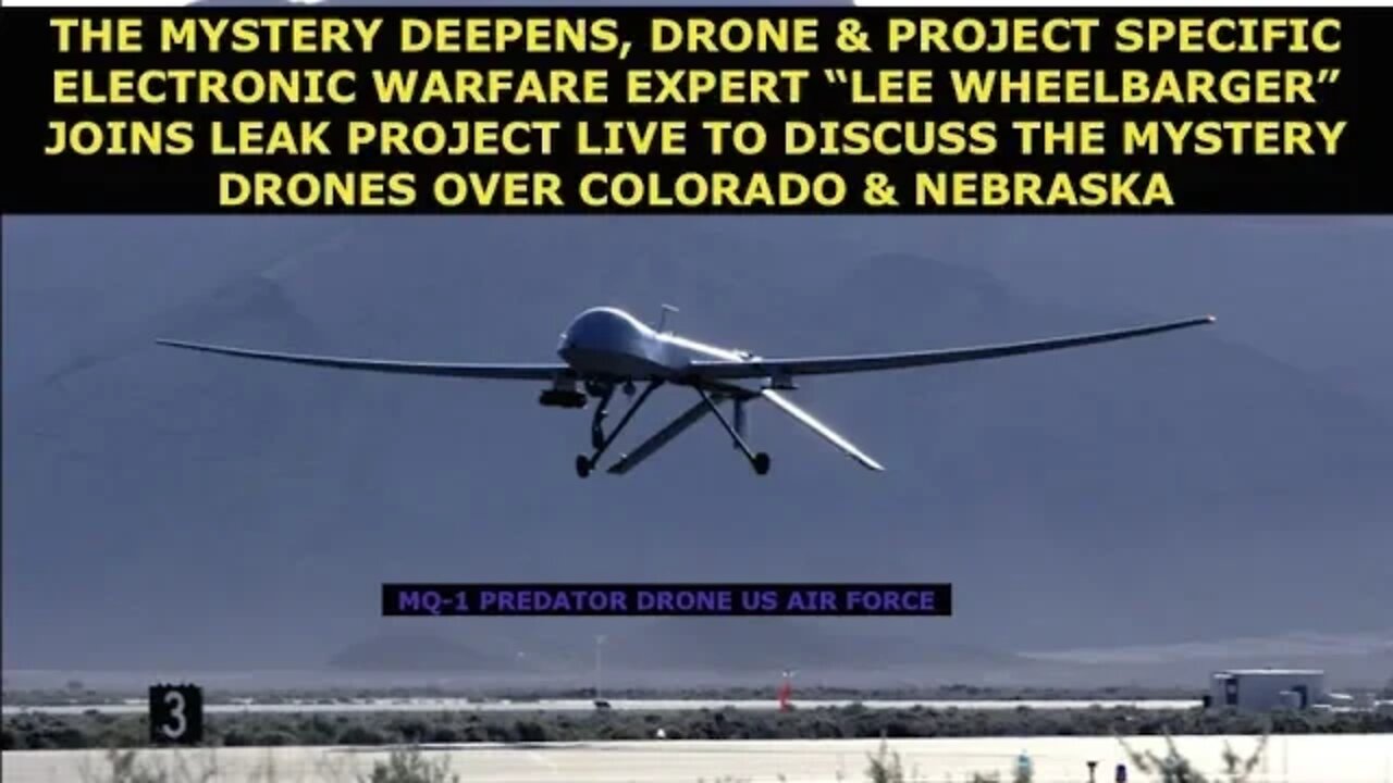 Drone & Electronic Warfare Expert, Mystery Continues Over Mass Drone Sightings, Lee Wheelbarger