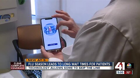 Flu season leads to long wait times for patients