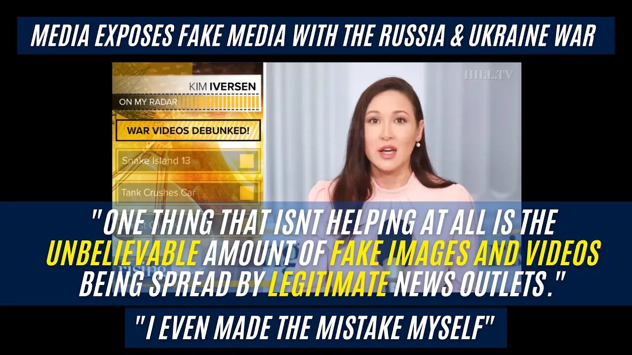 Kim Iversen Exposes Fake War Images & Videos Being Spready By The Media - Admits Doing It Herself