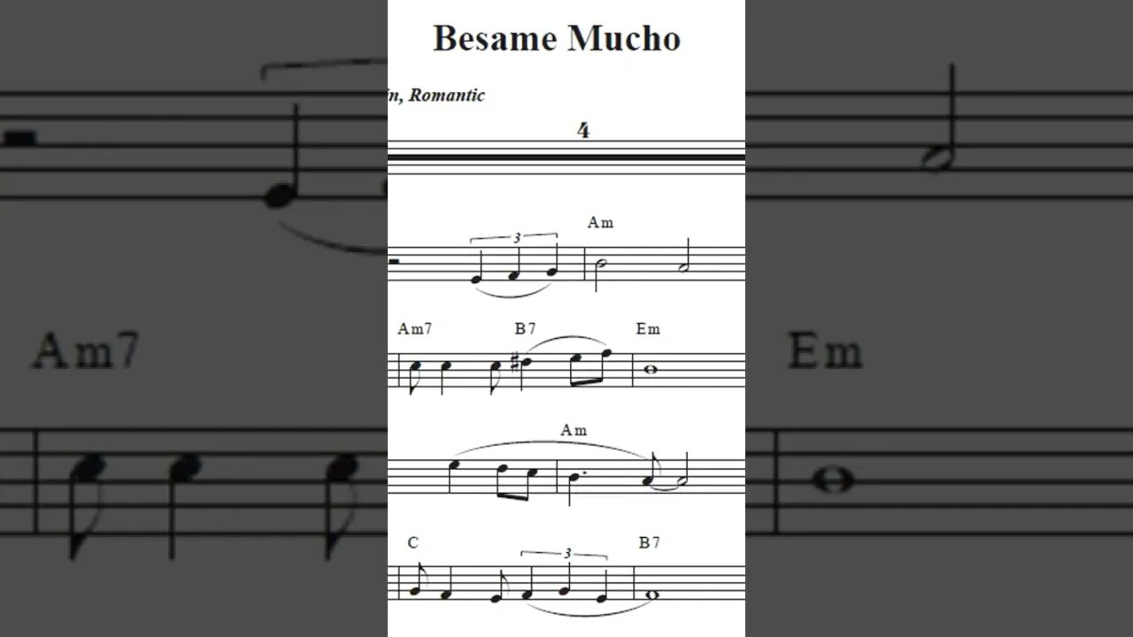 Besame Mucho, Consuelo Velazquez [TRUMPET COVER] [ Bb Instr. PLAY ALONG]