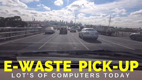 eWaste Pick Up Day Lot's of PC's - Part 1
