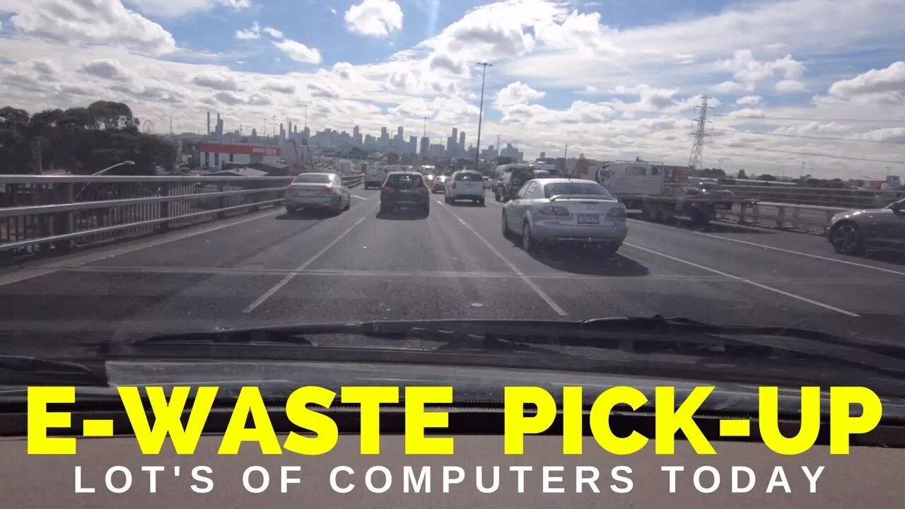eWaste Pick Up Day Lot's of PC's - Part 1