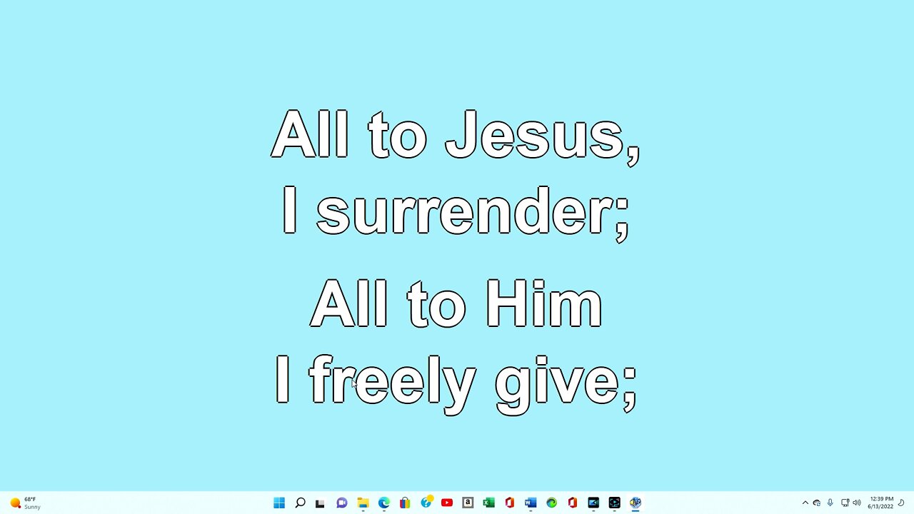 All to Jesus I Surrender 4 Verses