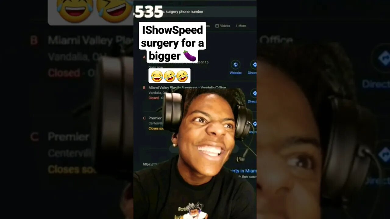 IShowSpeed Calling Surgeries For a bigger 🍆🤣🤣🤣 #ishowspeed #ishowspeedshorts #speedclips #funny