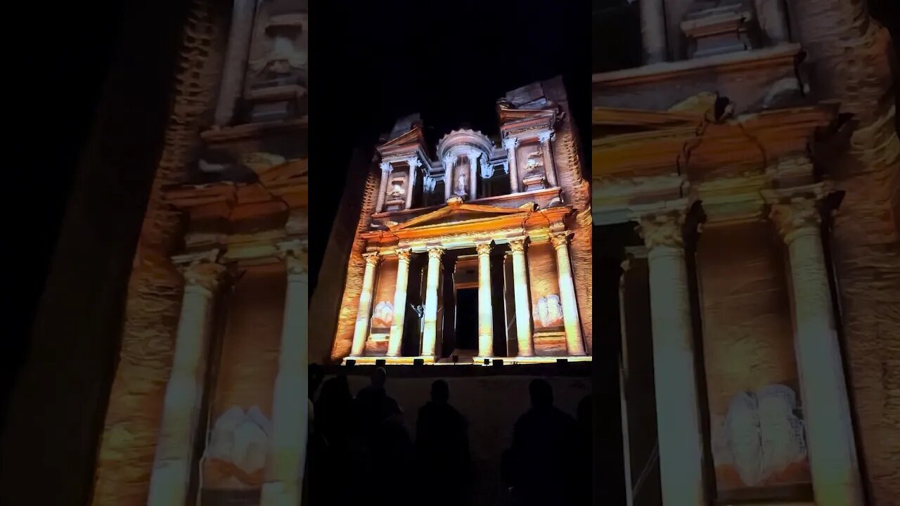 AI Light Show Illuminating Petra Jordan!