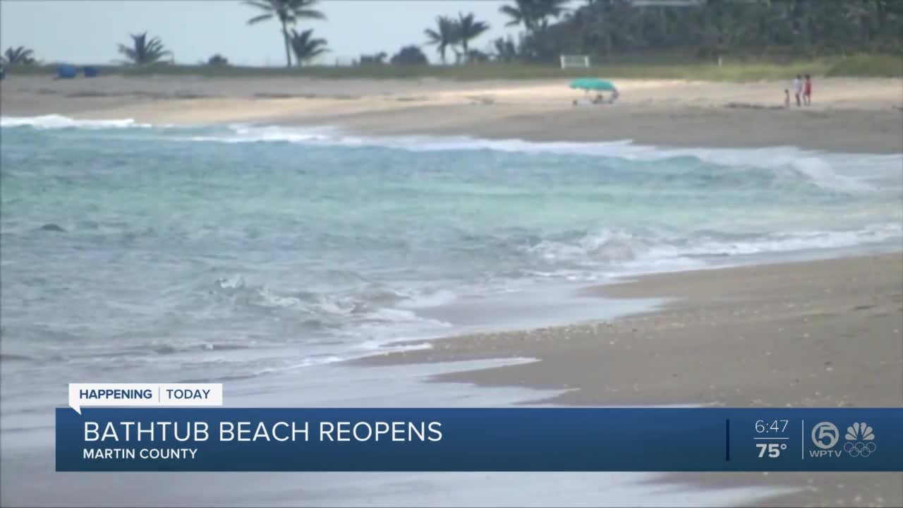 Bathtub Beach reopens in Martin County