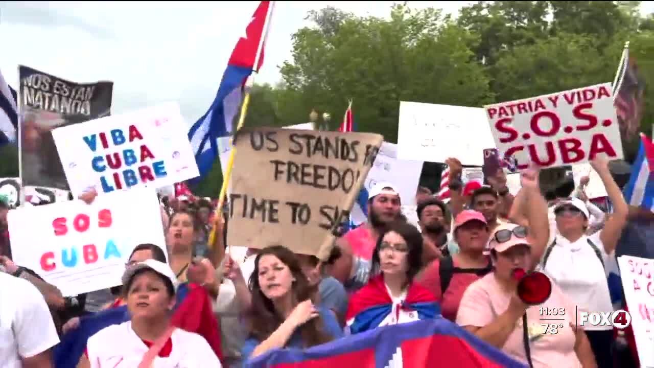 Southwest Florida man travels to Washington D.C. to protest the Cuban government