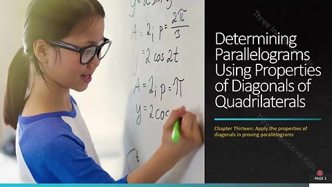 8th Grade Math | Unit 13 | Determine Parallelogram With Diagonals | Lesson 13.2.2 | Inquisitive Kids