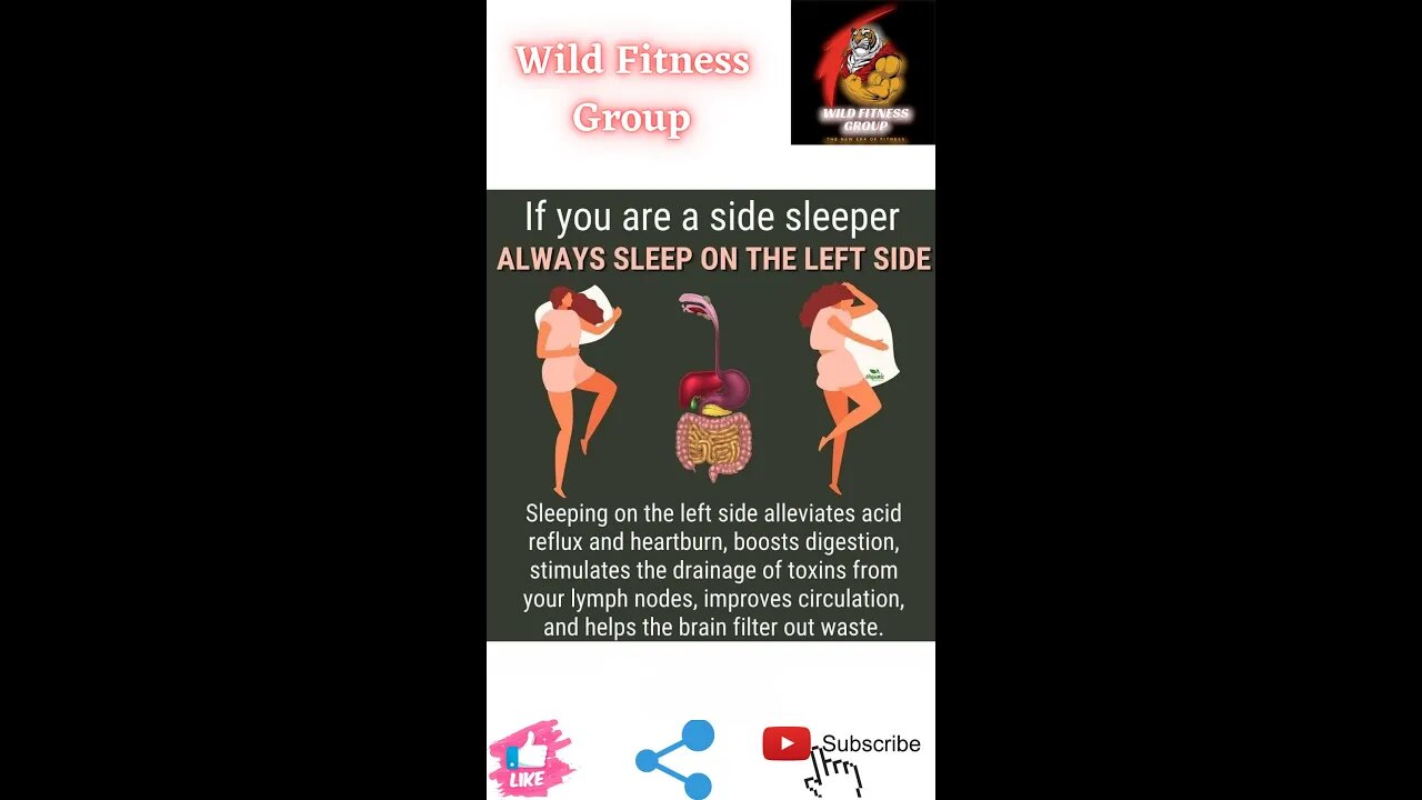 🔥If you are a side sleeper always sleep on the left side🔥#fitness🔥#wildfitnessgroup🔥#shorts🔥