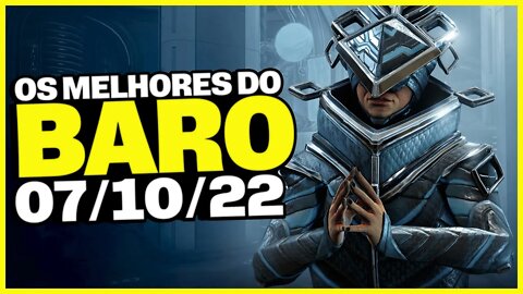 Warframe: Os MELHORES itens do Baro Ki'Teer /MODS/ARMAS/GLIFOS/SKIN [PC, PS, XBX, SWITCH]-[07/10/22]