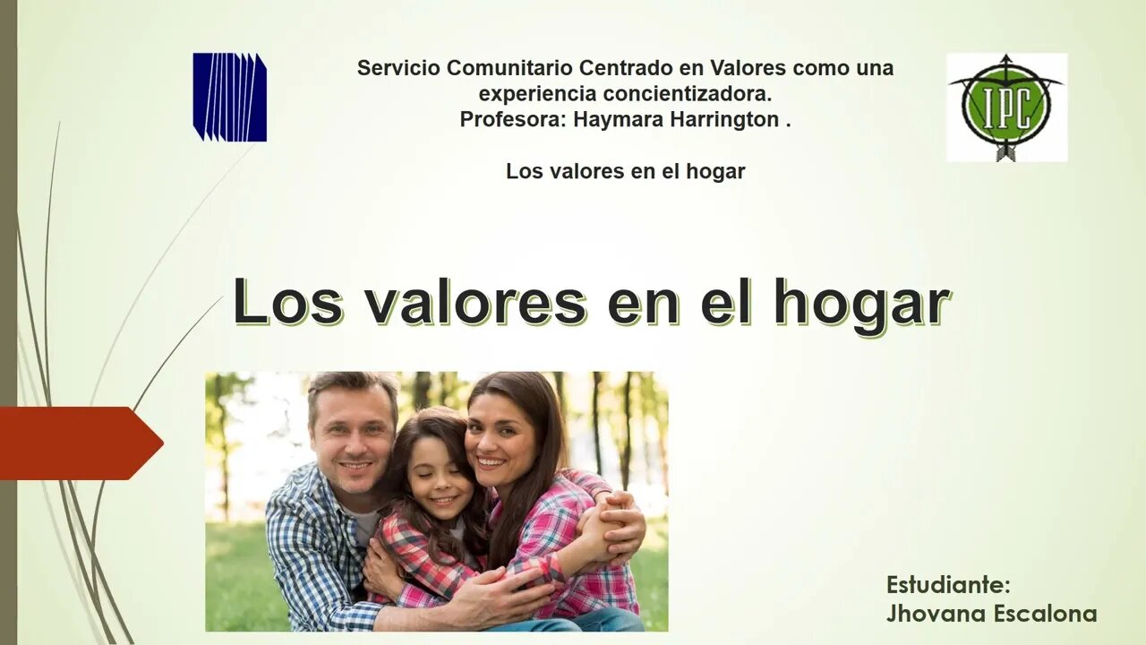 Micro informativo: Los valores en la Familia