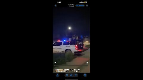 Cop falls out the back of police truck 🚨