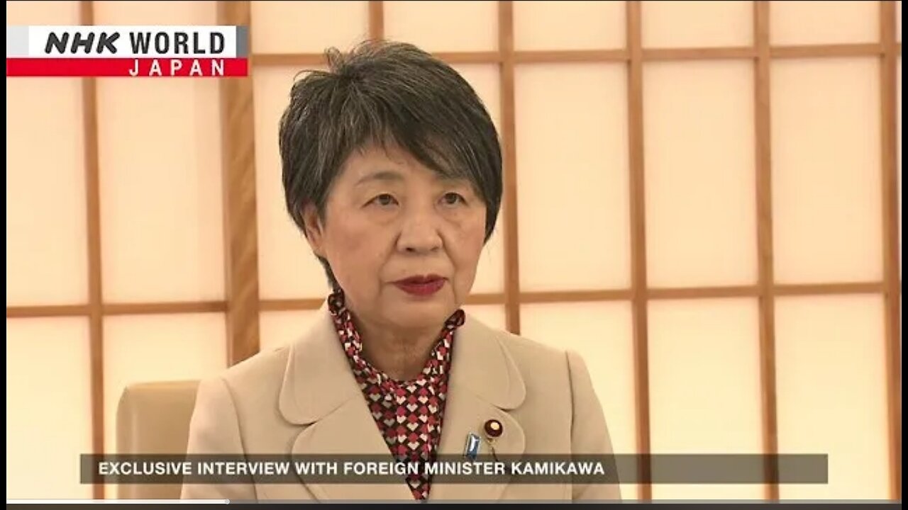 Japanese Foreign Minister Kamikawa Yoko discusses Gaza international tensionsーNHK WORLDJAPAN NEWS