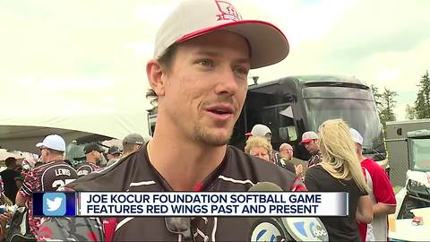 Joe Kocur Foundation softball game features Red Wings past and present