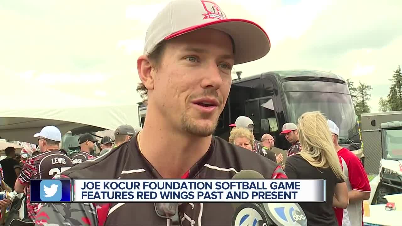 Joe Kocur Foundation softball game features Red Wings past and present